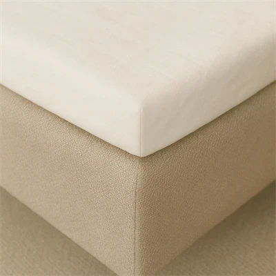 Kuvertlagen 200x200 cm - bomuldssatin - Soft feel - ivory - ProSleep